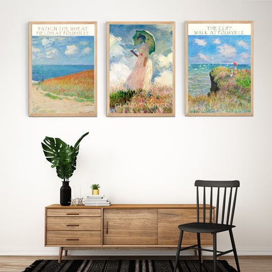 Claude Monet-II 3'lü Set