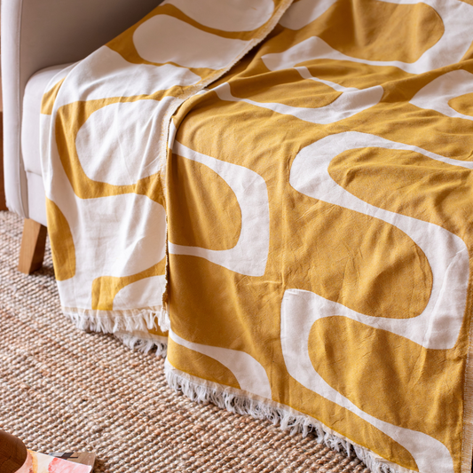 Balance Cotton Jacquard Woven TV Blanket