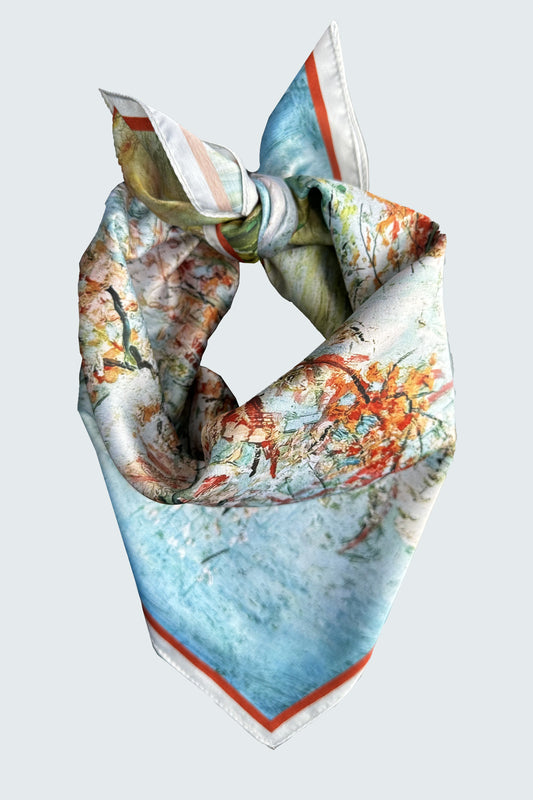 Van Gogh Pink Peach Trees Fular