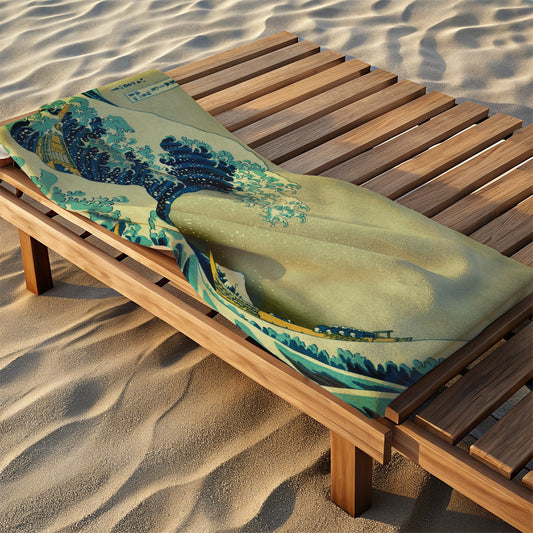 The Great Wave Beach Towel