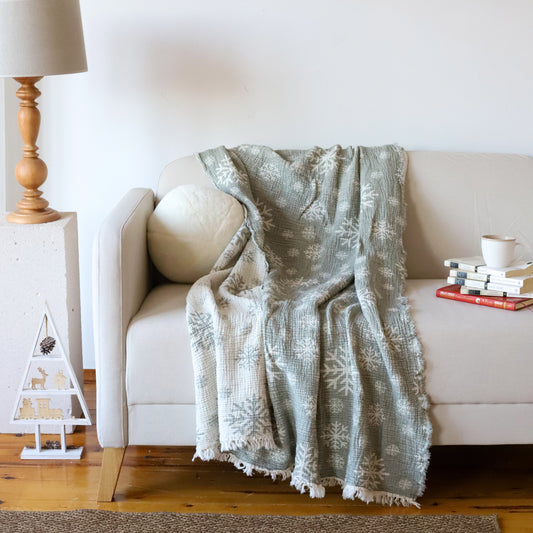 Callisto %100 Pamuklu Tv Battaniyesi | Throw | Diz Battaniyesi | 130X170 CM