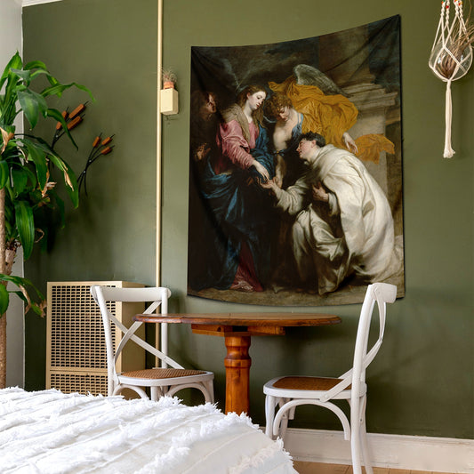 The Vision of the Blessed Hermann Joseph - Wall Covering - 130cm x 150cm