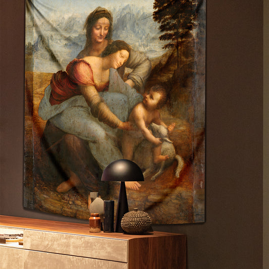 Virgin and Child with St Anne Wall Covering - 130cm x 150cm