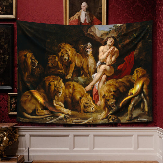 Daniel in the Lion's Den, 1615 - Daniel Aslan İni'nde, 1615 -Duvar Örtüsü - 130cm x 100cm