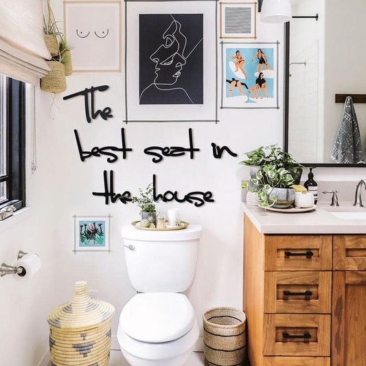 The Best Seat In The House Metal Wall Decoration