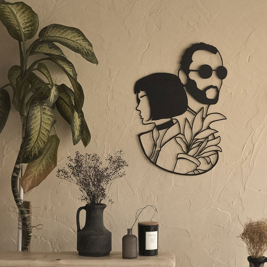 Leon & Mathilda Metal Wall Decoration
