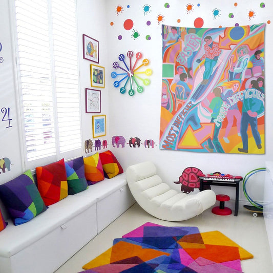 WALLHANG | Dancing Smoking Drinking Skiing | Duvar Örtüsü | wallhang.com.tr