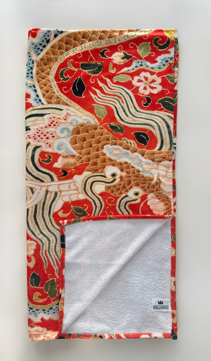 Vintage Dragon Beach Towel