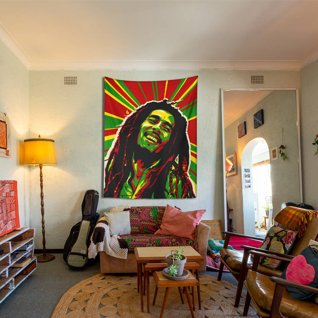 Bob Marley Duvar Örtüsü 100x130 cm
