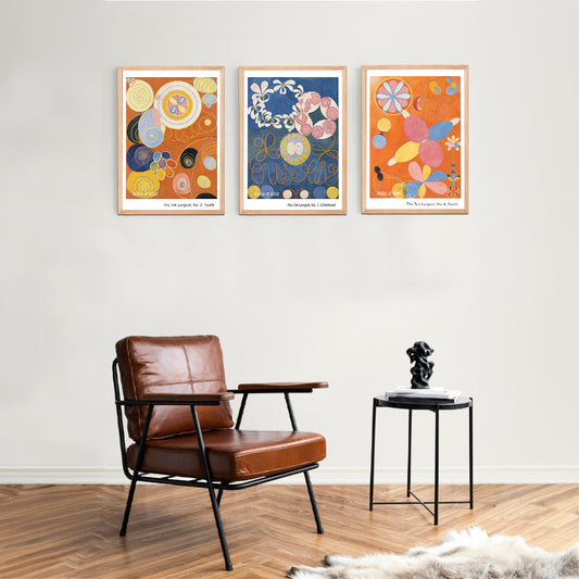 Hilma af Klint 3'lü Kanvas Set