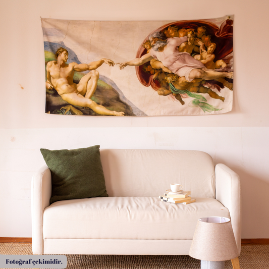 The Creation of Adam, Michelangelo Wall Covering 150x75 cm