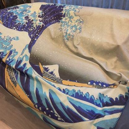 The Great Wave - Hokusai Polar TV Blanket