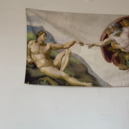 Adem'in Yaratılışı, Michelangelo Duvar Örtüsü 150x75 cm