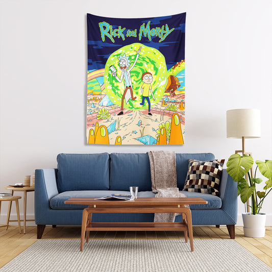 Rick and Morty Wall Covering - 100x130 cm