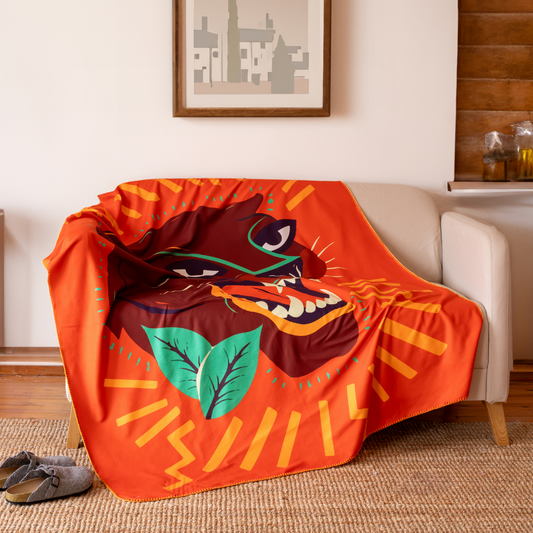 Roar Tiger Fleece TV Blanket