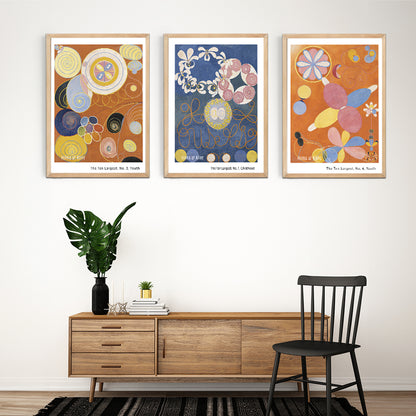 Hilma af Klint 3'lü Kanvas Set