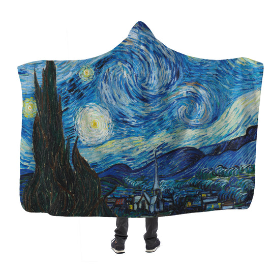 Starry Night Hooded Blanket 