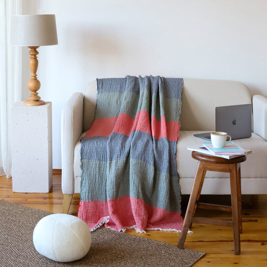 Clyde 100% Cotton TV Blanket | Throw | Knee Blanket | 130X170CM