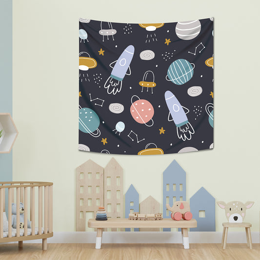 Space - Space - 130cm x 130cm - Wall Covering - Kids Room