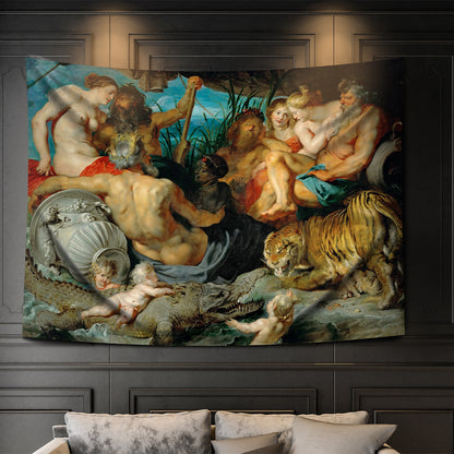 The Four Continents, 1612 - Wall Covering - 130cm x 100cm - Peter Paul Rubens