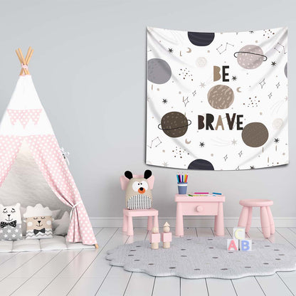 Be Brave - Be brave - Wall Covering - 130cm x 130cm - Kids Room