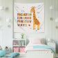 Zürafa Duvar Örtüsü x 128cm x 126cm - Çocuk Odası