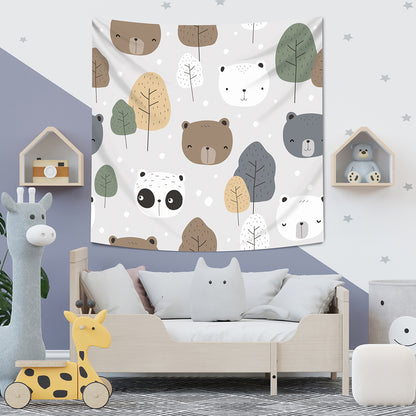 Teddy Bears - Teddy Bears - Wall Covering - 130cm x 130cm - Children's Room