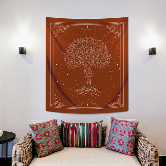 Goddess of Tree | Reddish - Tree Goddess - Wall Covering - 130cm x 150cm 