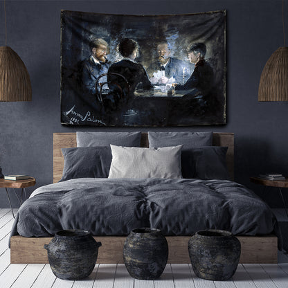 A Game of L'hombre in Brøndums Hotel Wall Covering - 130cm x 100cm