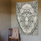 Deer Skull - Geyik Kafatası -Duvar Örtüsü - 130cm x 150cm