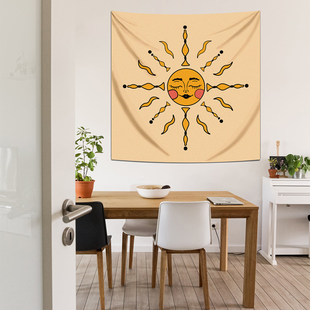 Sun Tarot - Güneş Tarotu - Duvar Örtüsü - 130cm x 130cm