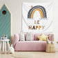 Be Happy II  - Mutlu Ol II - 130cm X 130cm - Çocuk Odası