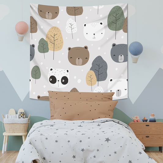 Teddy Bears - Teddy Bears - Wall Covering - 130cm x 130cm - Children's Room