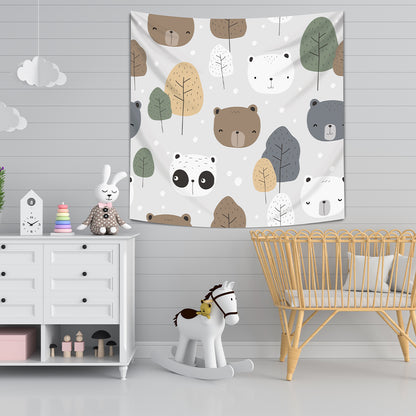 Teddy Bears - Teddy Bears - Wall Covering - 130cm x 130cm - Children's Room