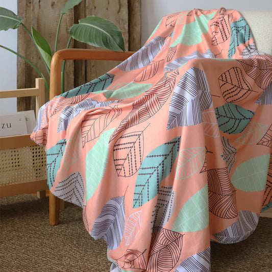 Colorfull Leaf TV Blanket | Fleece | 170x130cm