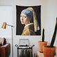 Girl With A Pearl Earring - İnci Küpeli Kız - Duvar Örtüsü - 100cm x 120cm