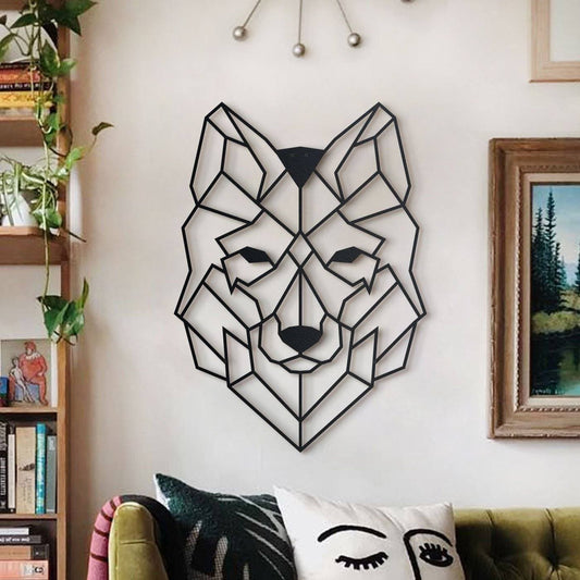 Wolf Metal Wall Decoration