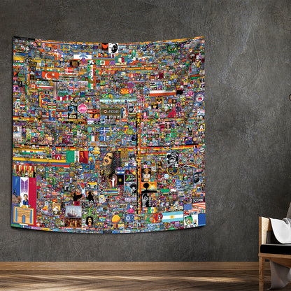 r/place Reddit Wall Covering - 130cm x 130cm